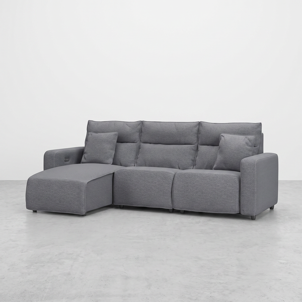 MAVERICK — Sectionnel modulaire cinéma maison avec 2 places inclinables - 3 morceaux