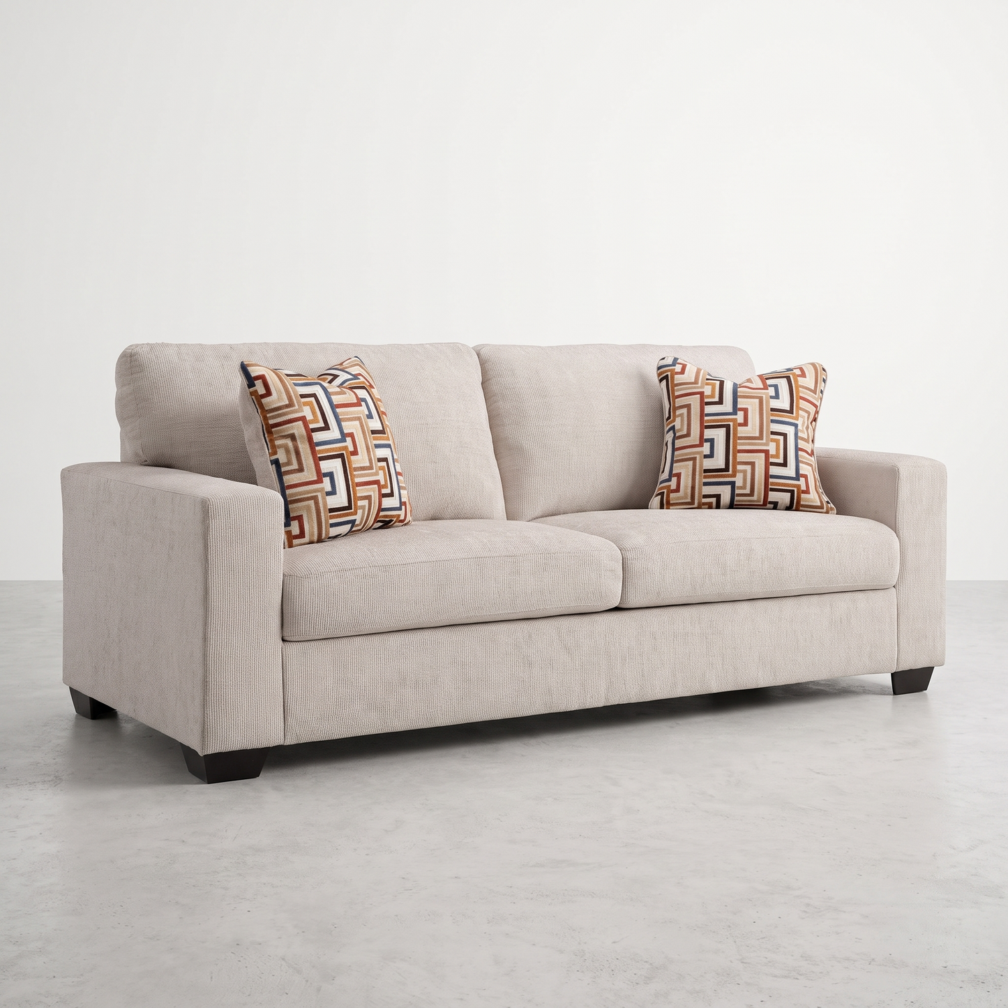 KRELIA - Sofa 3 places en tissus