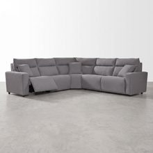MAVERICK — Sectionnel modulaire cinéma maison avec 3 places inclinables - 5 morceaux – Modulaire, Gris ou greige | Meubles KREOR Gatineau