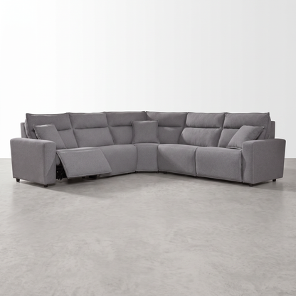 MAVERICK — Sectionnel modulaire cinéma maison avec 3 places inclinables - 5 morceaux