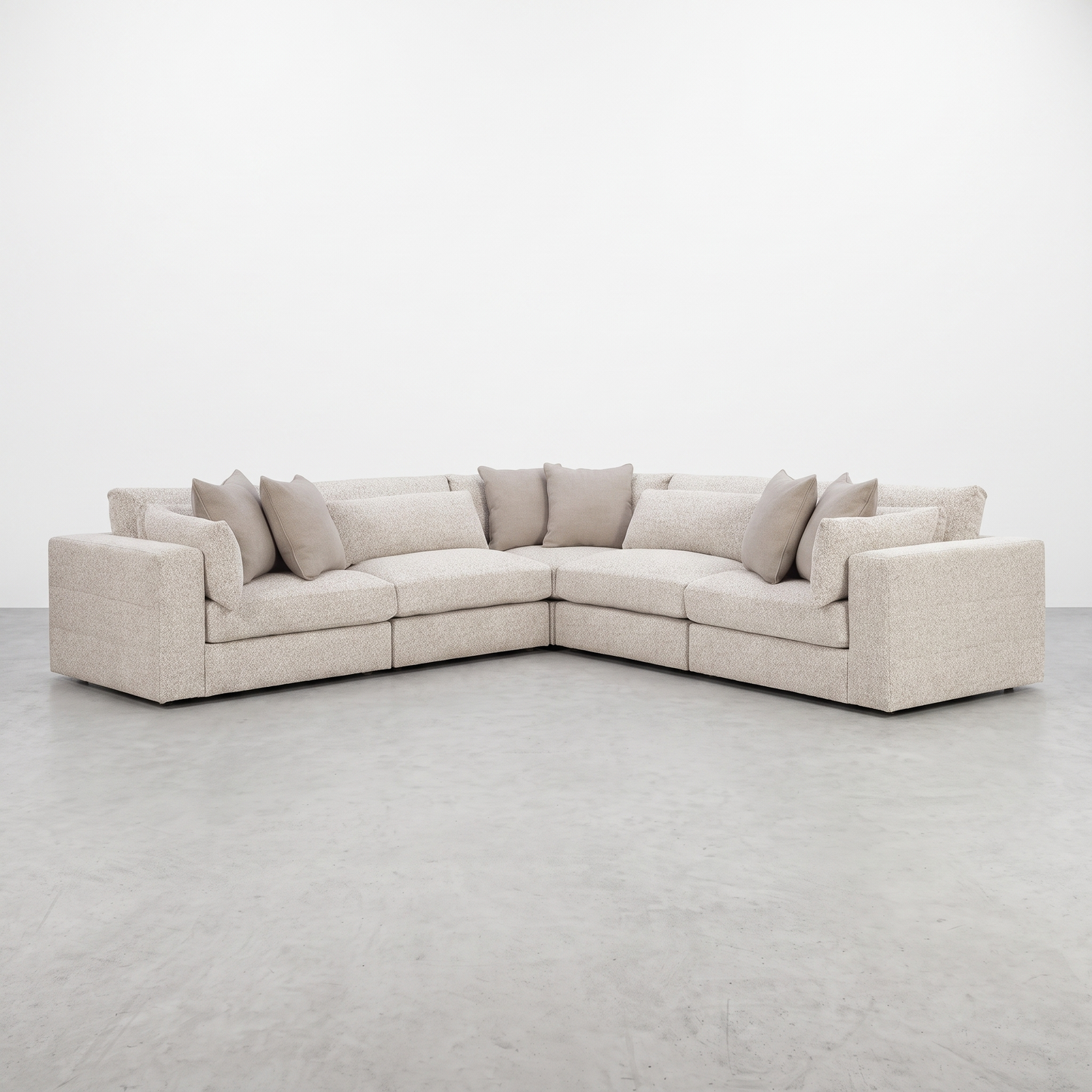 HAMPTON — Modulaire greige - 5 morceaux