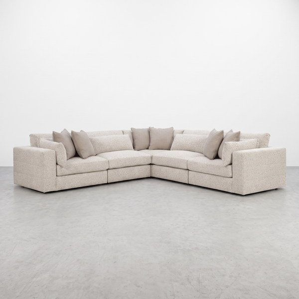 HAMPTON — Modulaire greige - 5 morceaux