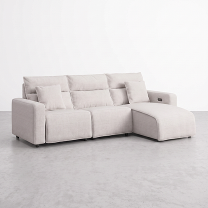 MAVERICK — Sectionnel modulaire cinéma maison avec 2 places inclinables - 3 morceaux