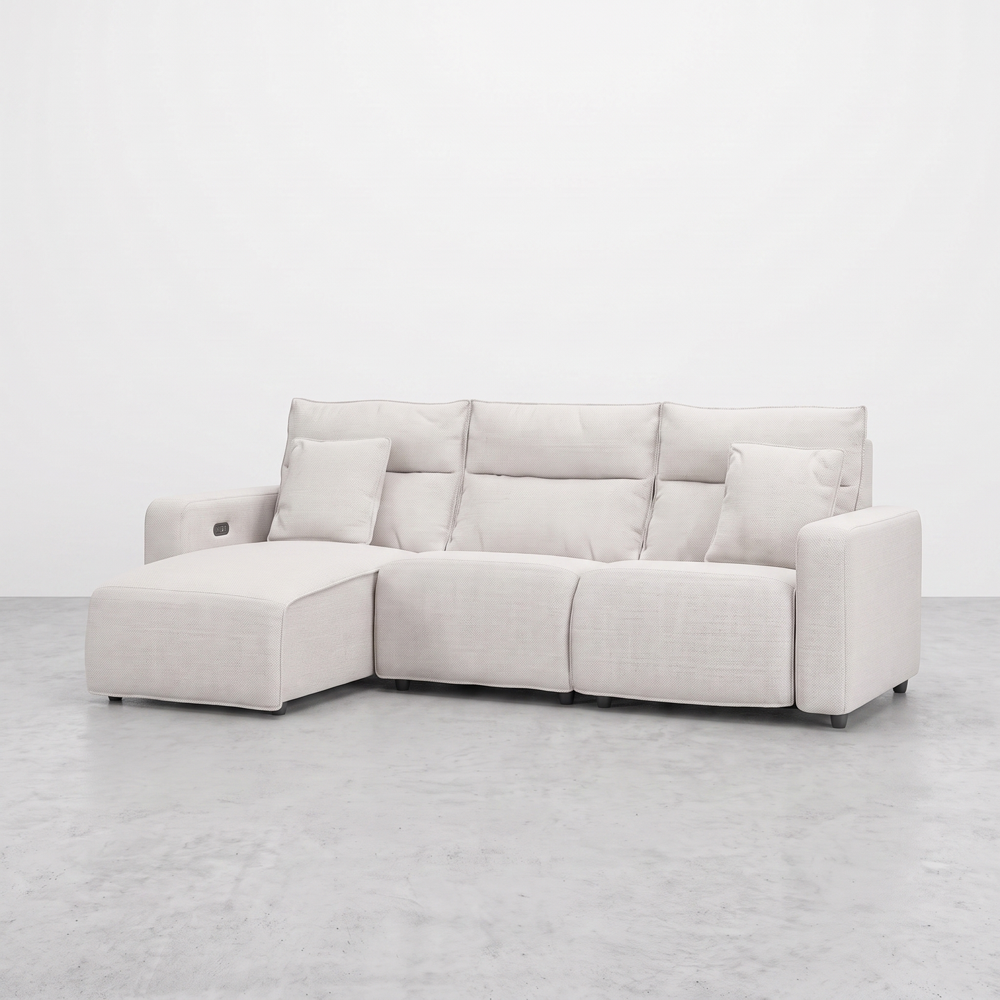 MAVERICK — Sectionnel modulaire cinéma maison avec 2 places inclinables - 3 morceaux