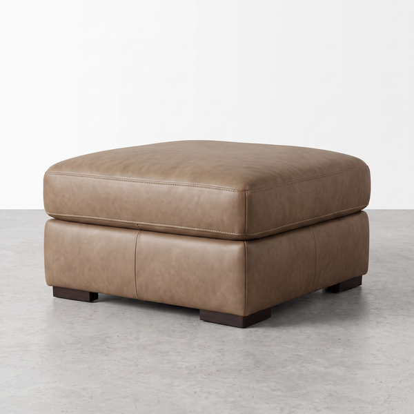 SARA - Ottoman en cuir