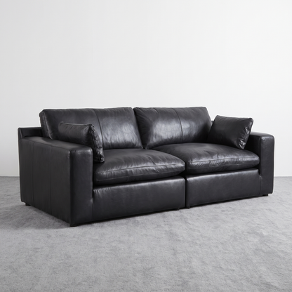 NASHVILLE - Divan modulaire nuage en cuir - 2 morceaux