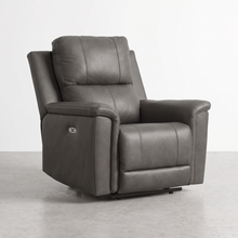 ARGENTINO - Fauteuil en cuir inclinable électrique – Fauteuil, Gris ou brun | Meubles KREOR Gatineau
