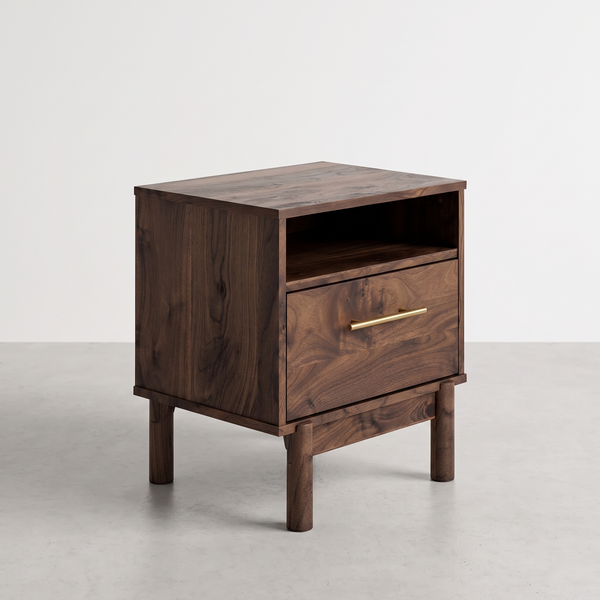 SAM - Table de nuit noyer
