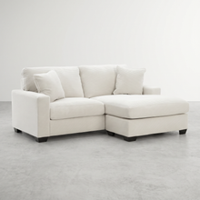 ALABAMA - Sectionnel avec chaise longue à droite en tissus côtelé – Sectionnel, Gris ou ivoire | Meubles KREOR Gatineau