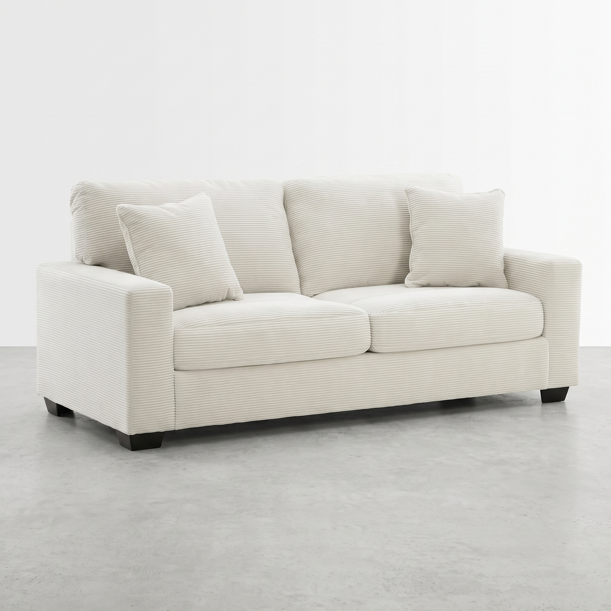 ALABAMA - Sofa en tissus côtelé – Sofa, Gris ou ivoire | Meubles KREOR Gatineau