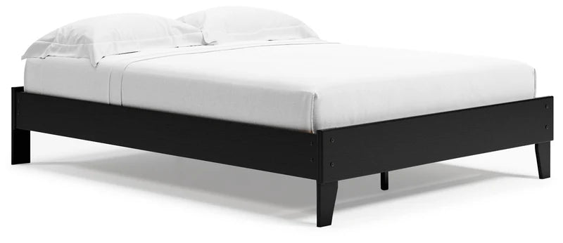 JASPER - Base de lit plateforme noire - Grand lit (Queen) – Lit, Noir | Meubles KREOR Gatineau