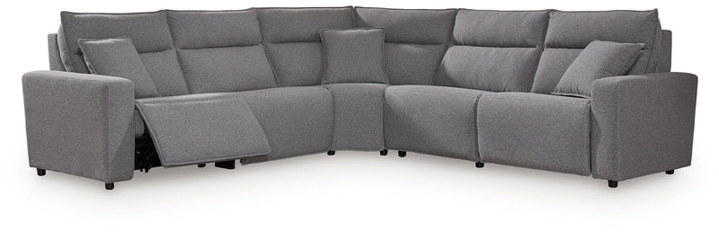 MAVERICK — Sectionnel modulaire cinéma maison avec 3 places inclinables - 5 morceaux
