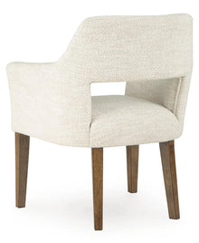 OHIO - Chaises de salle à manger avec accoudoirs - Ensemble de 2 – Chaises, Beige | Meubles KREOR Gatineau