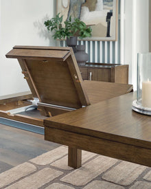 OHIO - Table de salle à manger en bois franc massif extensible brun – Table, Brun | Meubles KREOR Gatineau