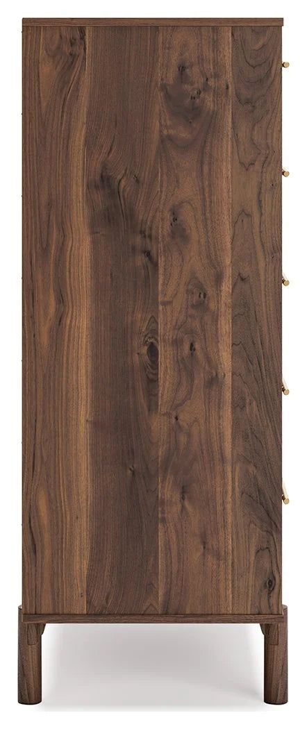 SAM - Commode noyer 5 tiroirs – Meuble de chambre à coucher, Brun | Meubles KREOR Gatineau