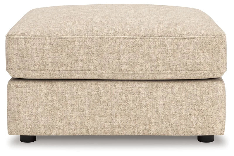 EMMA - Ottoman en tissus sable